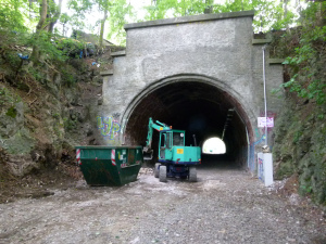 Bauarbeiten am Tunnel Fatloh
